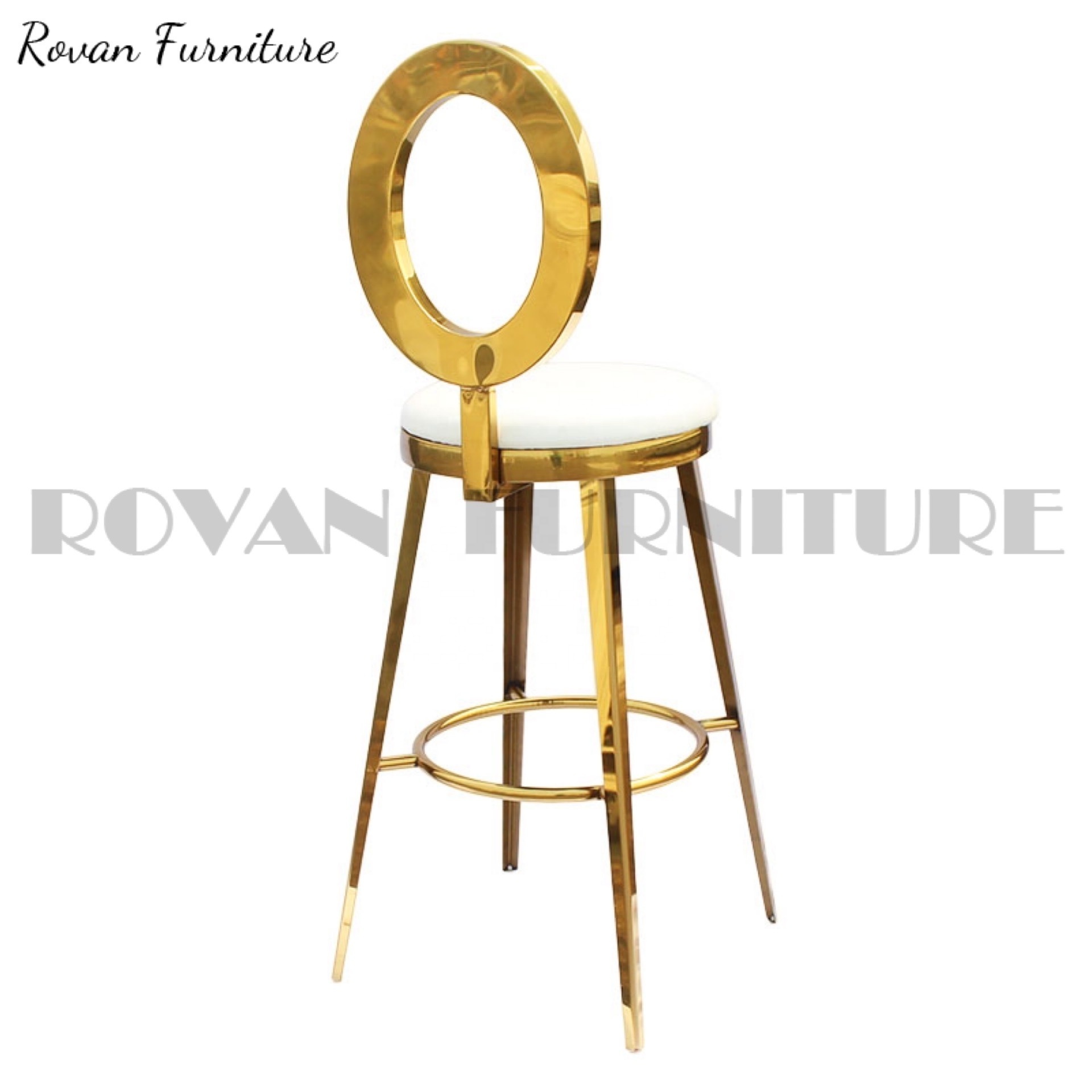 High kitchen bar stools chair Gold cheap used bar stools for kitchen modern