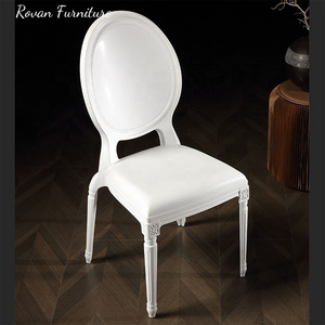 Wholesale price popular louis white pp chair for wedding used plastic princess bella dining chair