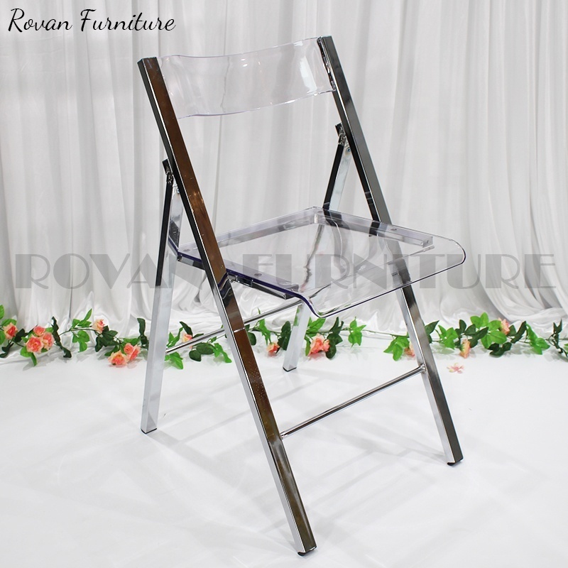 Gold wedding chair garden stainless steel metal steel foldable chair outdoor reinforce wimbledon folding chairs for event