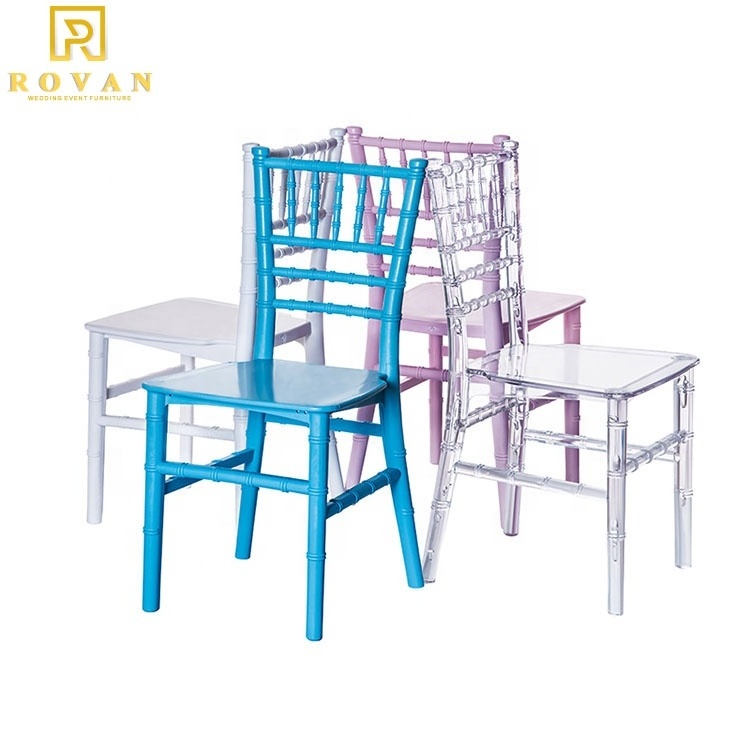 Clear Color Kids Chiavari Chair resin kids tiffany chair party used kids chair for event