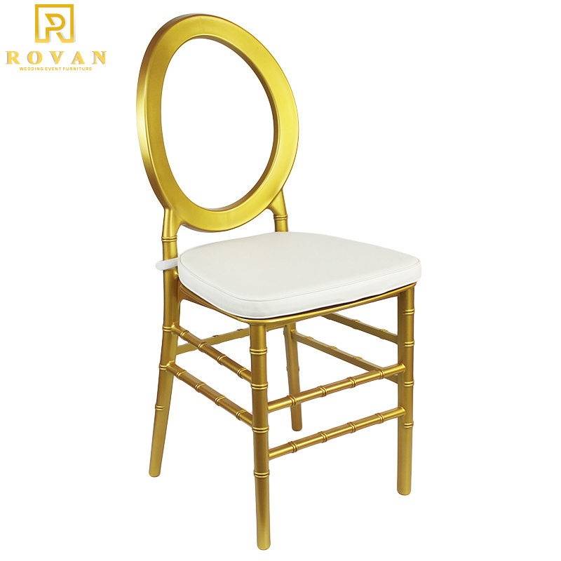 Resin Plastic Acrylic Stackable Chair 2023 New Used for Event Round Back Wedding Design Wholesale White Dining Chair Modern