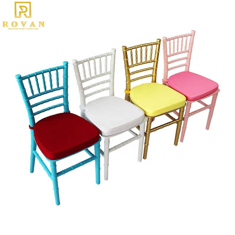 Clear Color Kids Chiavari Chair resin kids tiffany chair party used kids chair for event