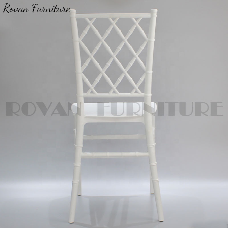 Factory Plastic Resin mesh  Chiavari Chair Gridding Monoblock Tifany Dining Chairs Dining High Quality Resin Clear Tiffany Chair