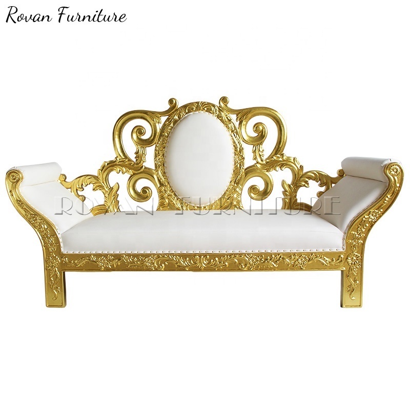 Luxury new style king throne chair double seatGreat Foshan Factory Wedding High Back Cheap Royal King/Queen Throne Sofa Chair