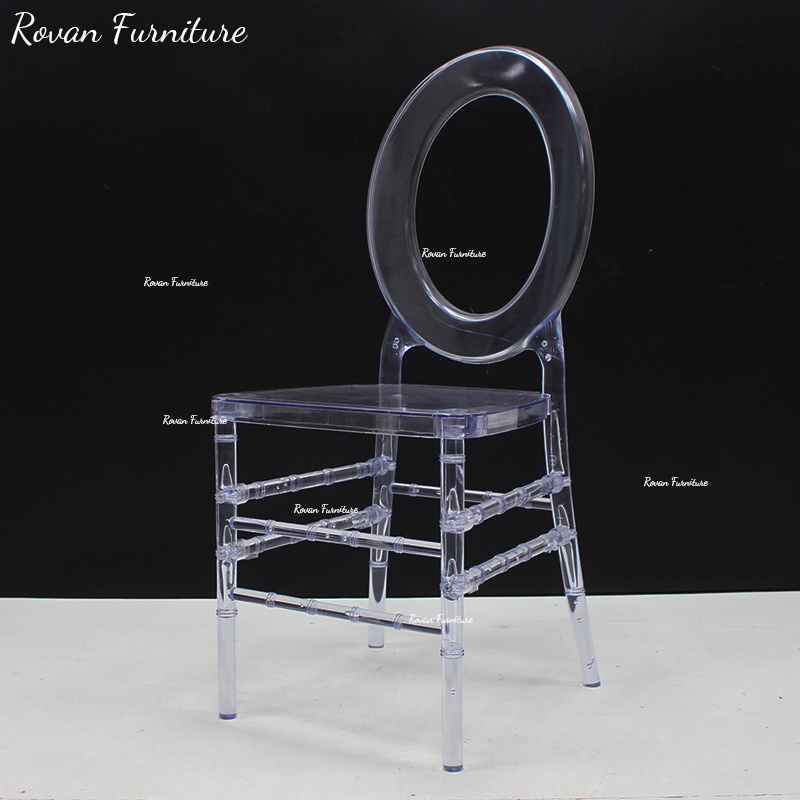 Hot sales style oval back resin chair for wedding banquet event used