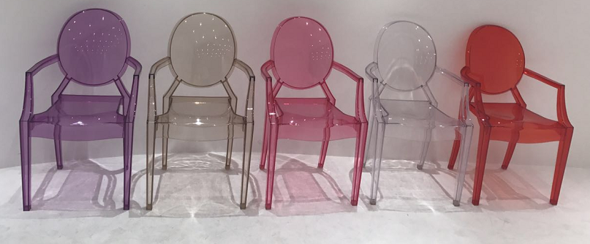 Wholesale party chairs for kids Ghost resin chair  plastic chairs for party used