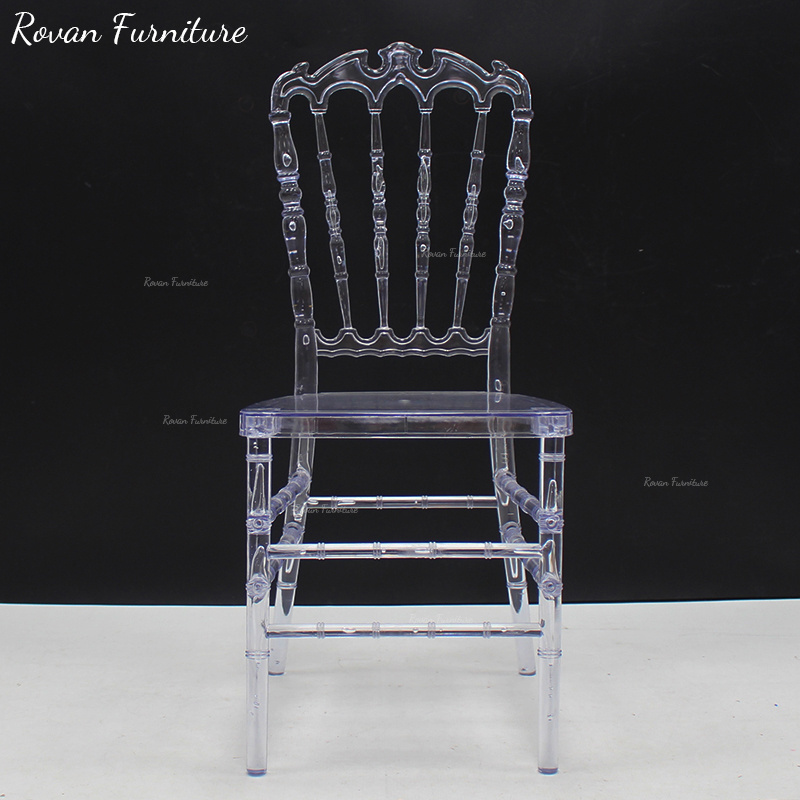 Cheaper price stackable wedding event clear chiavair crown royal chair for sale