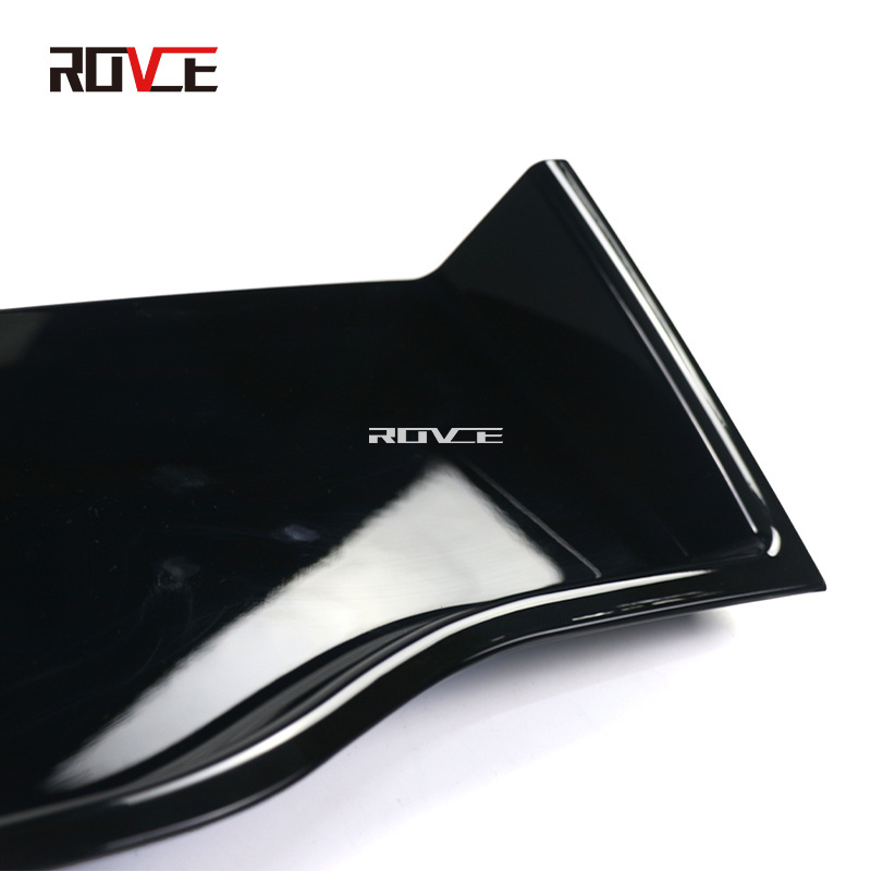 ROVCE Rear Tail Gate License Plate Cove Black Exterior Lift Molding Frame Trim Bracketr For Land Rover Discovery Sport 2015-2020