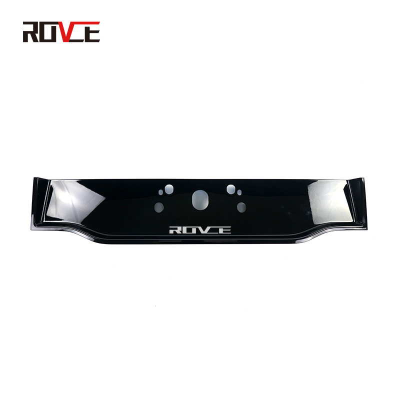 ROVCE Rear Tail Gate License Plate Cove Black Exterior Lift Molding Frame Trim Bracketr For Land Rover Discovery Sport 2015-2020