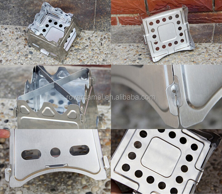 Camping Stove Outdoor Equipment Portable Wood Stove Camping Stainless Steel Stove