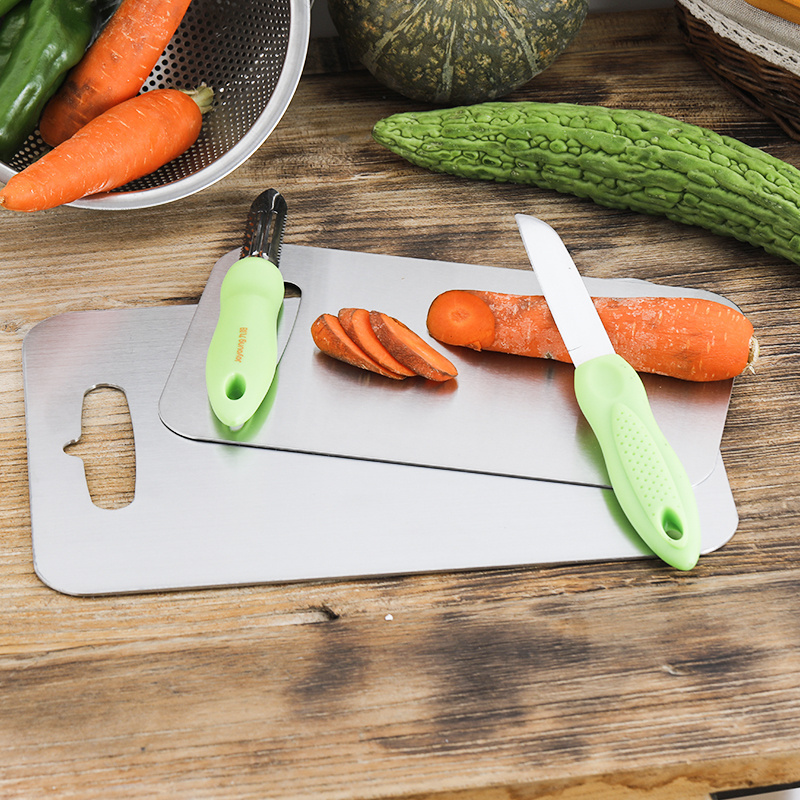 Titanium kitchen cutting boards hard anvil plate fruit plate for home use