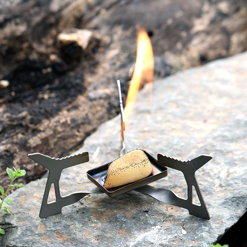 Camping Lightweight Rocket Stove Titanium Backpacking Stove Alcohol Burner Spirit Alcohol Stove