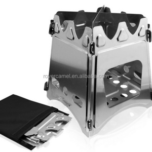 Camping Stove Outdoor Equipment Portable Wood Stove Camping Stainless Steel Stove