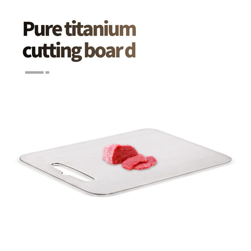 Titanium kitchen cutting boards hard anvil plate fruit plate for home use