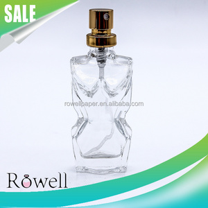 unique women body shape perfume glass bottle 15ml empty fragrance bottle with sprayer