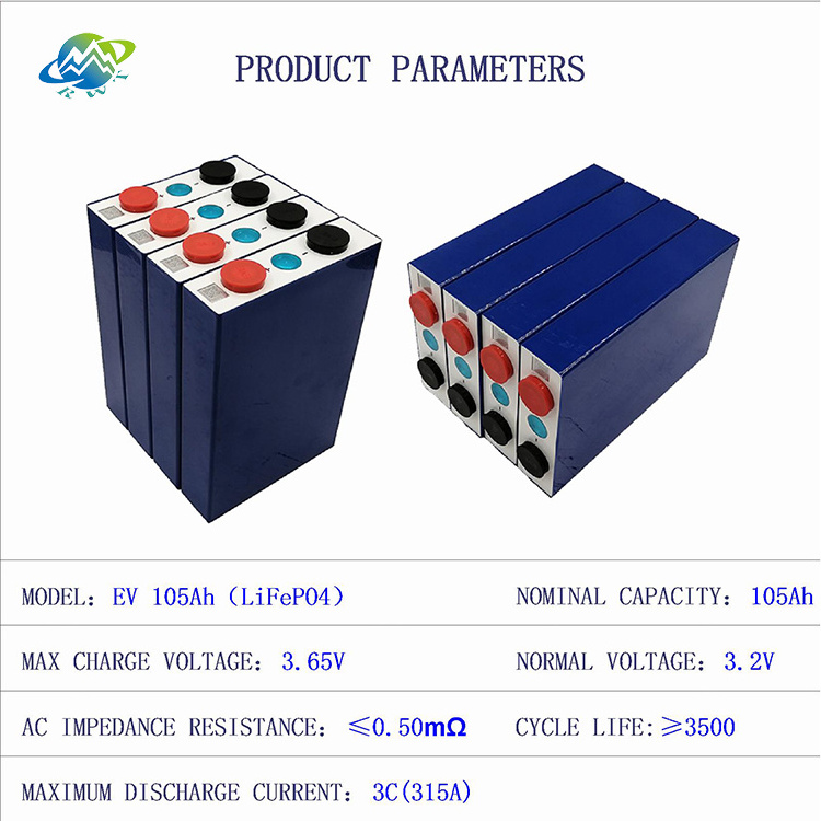 RWT Shenzhen City Cina batterie per motori e batterie per auto Ev 3.2v 100ah 102ah 105ah Lifepo4 batterie agli ioni di litio