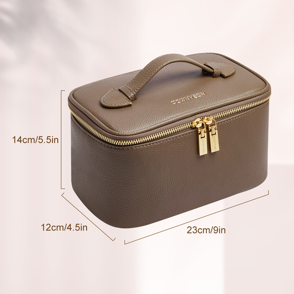 Large Capacity Makeup Storage Bag Pu Leather Cosmetic Bag Multifunction Toiletries Organizer Portable Waterproof Cosmetic Case