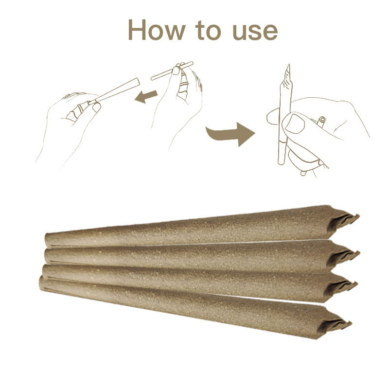 110mm Pre Organic Blunts Cigar Rolling Wrapping Brown Cone Paper Custom Paper Box