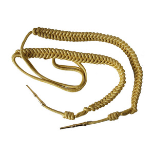 Factory Tactical Gold Leading Officers Aiguillette Ceremonial Dress Shoulder Cord for marching band uniform