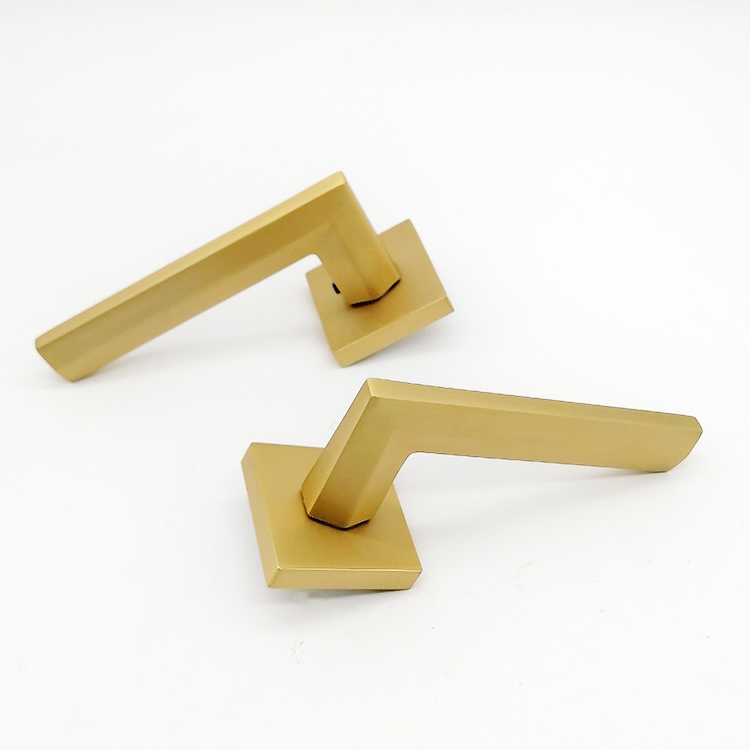 Metal lever handle interior locks golden door lever handles for bedroom door handle