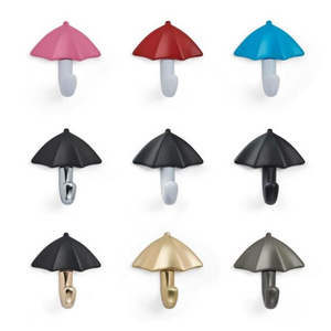 Creative Umbrella Shape  Colorful Hanger Holder home Bedroom Wall hook decoration Accessories Cast Zinc hanger hook