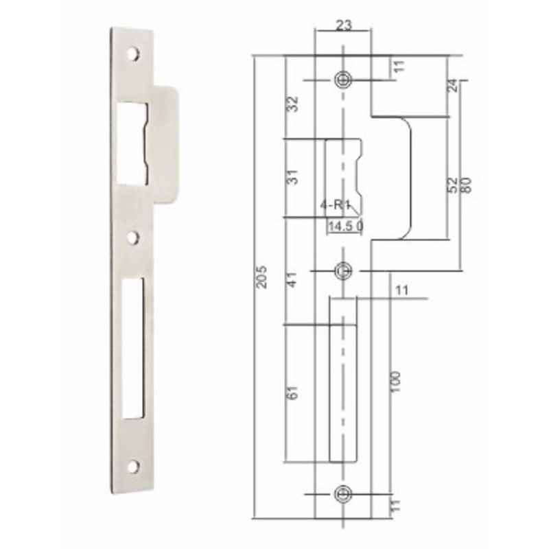 Hot selling High Quality Latch 8500 Stainless steel mortise lock set door lock Body