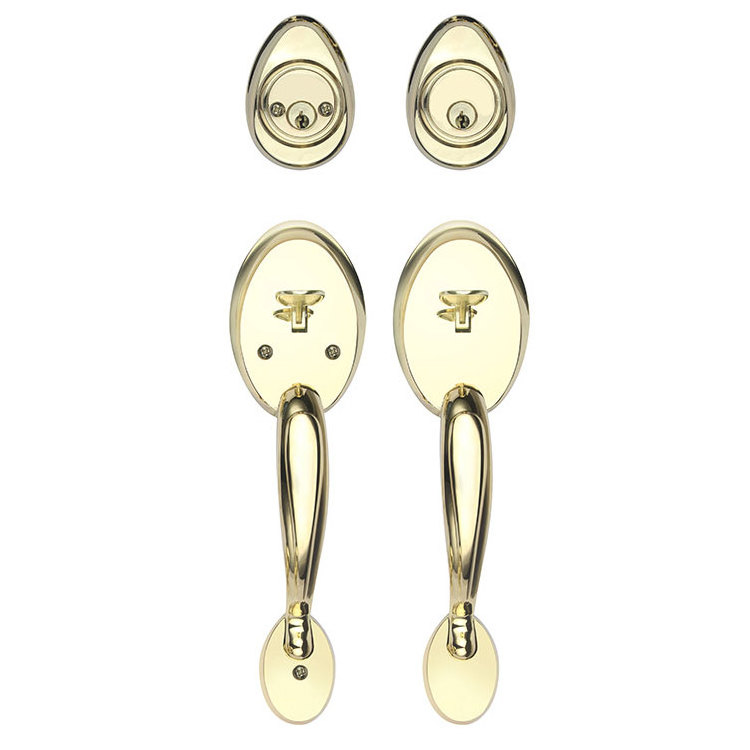 Entrance Lever Door Deadbolt Lock Handle Set