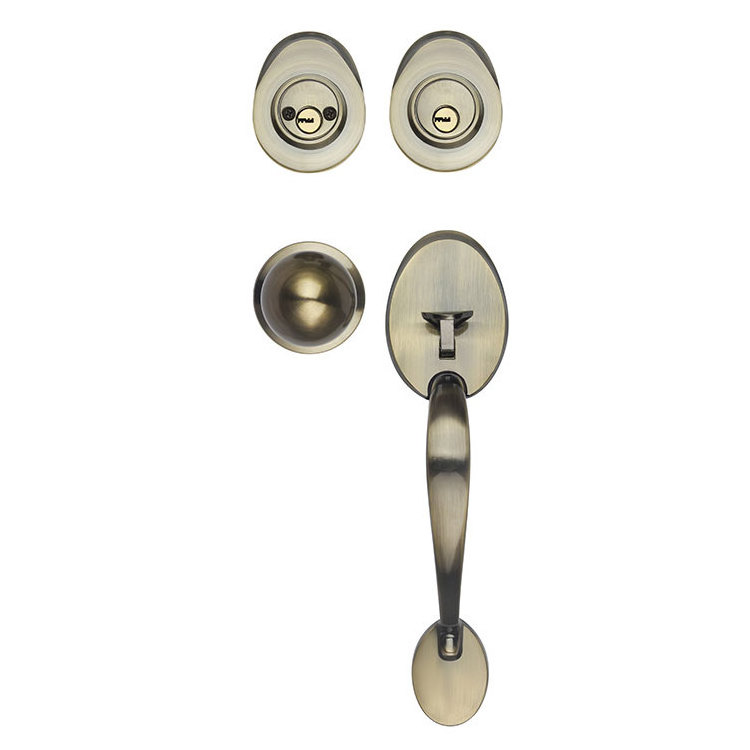 American Lever Door knob and Deadbolt Lock Handle Set