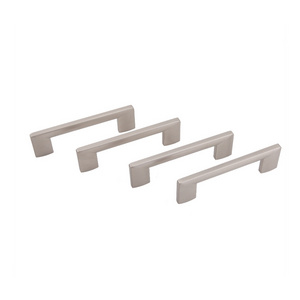 2023 AKADA Minimalist Aluminum Satin Nickel Closet Handle Cabinet Door Pull for Bedroom drawer pulls Furniture Handles & Knob