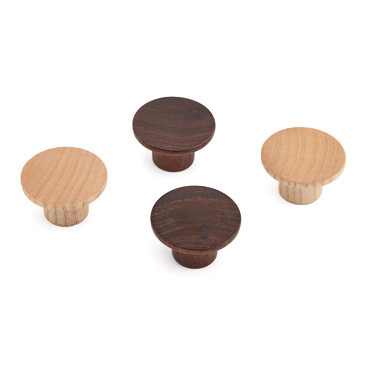 AKADA Cabinet Knob for Bedroom Kitchen Cabinet Handles Furniture Pull Handles Solid Wood Knob Nordic Style Wooden Modern 500pcs