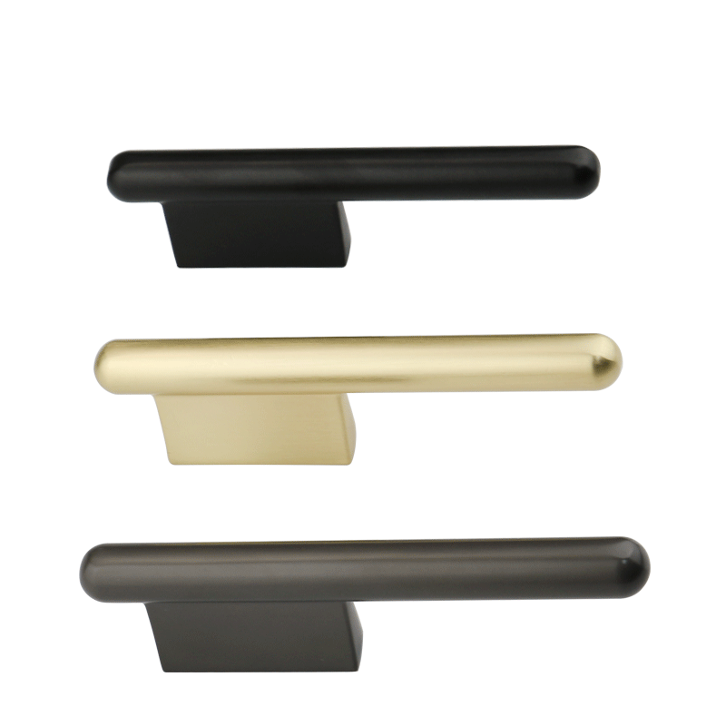 AKADA unique black handles doors black matte pull cabinet hardware furniture drawer cupboard handles