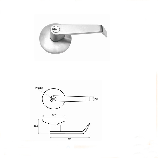 Listed fire Rated door Panic Exit Device Push Bar