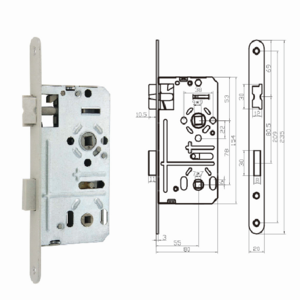 Germany Market C-2-C 78mm Euro Profile Bathroom Door Mortise Lock