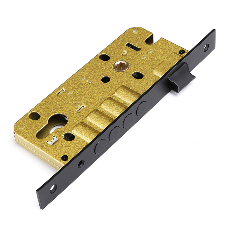 2023 Brass Iron Black High Security Four Round Deadbolt 8545 Mortise Door Lock Body For Wood Security Doors