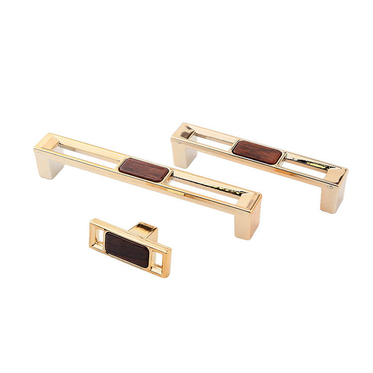 AKADA European gold furniture handle and knob cabinet drawer knob cabinet dresser pull