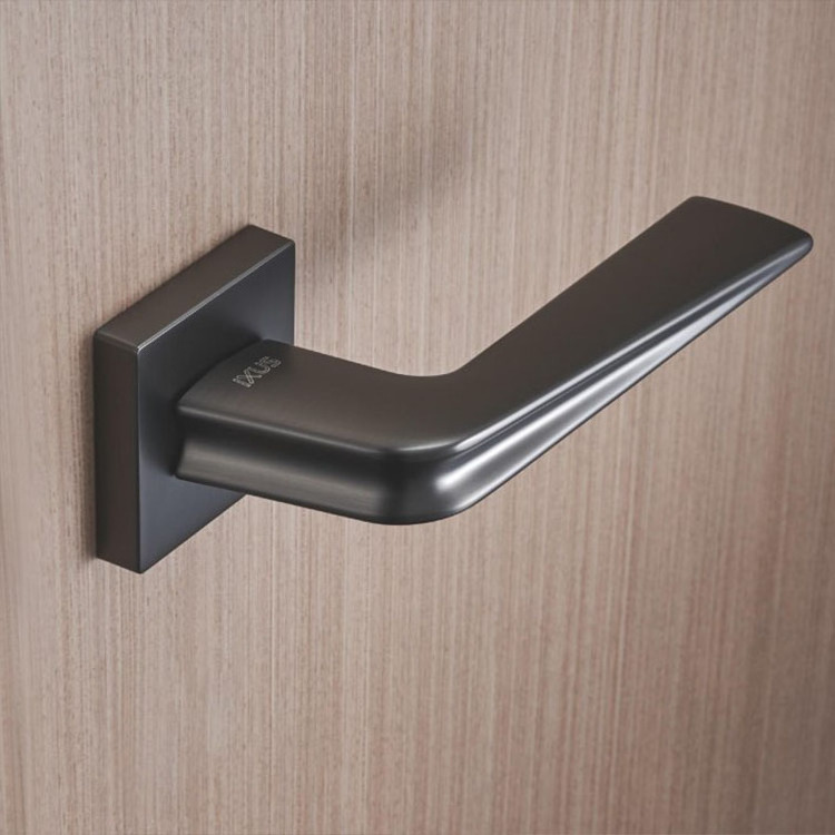 new design high quality royal gold door locks and handles square zinc alloy  door handle for wooden doors