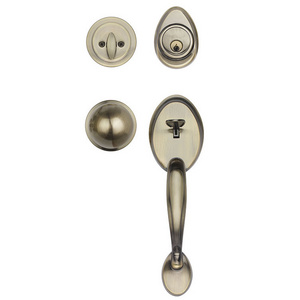 Entrance Lever Door Deadbolt Lock Handle Set