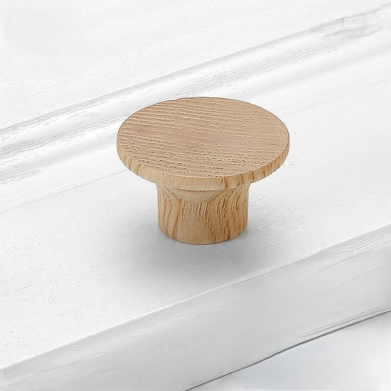 AKADA Cabinet Knob for Bedroom Kitchen Cabinet Handles Furniture Pull Handles Solid Wood Knob Nordic Style Wooden Modern 500pcs