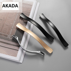 2024 Akada Cheap Solid Oil Rubbed Bronze Wardrobe Drawer Furniture Bathroom Kitchen Cabinet Door Handles