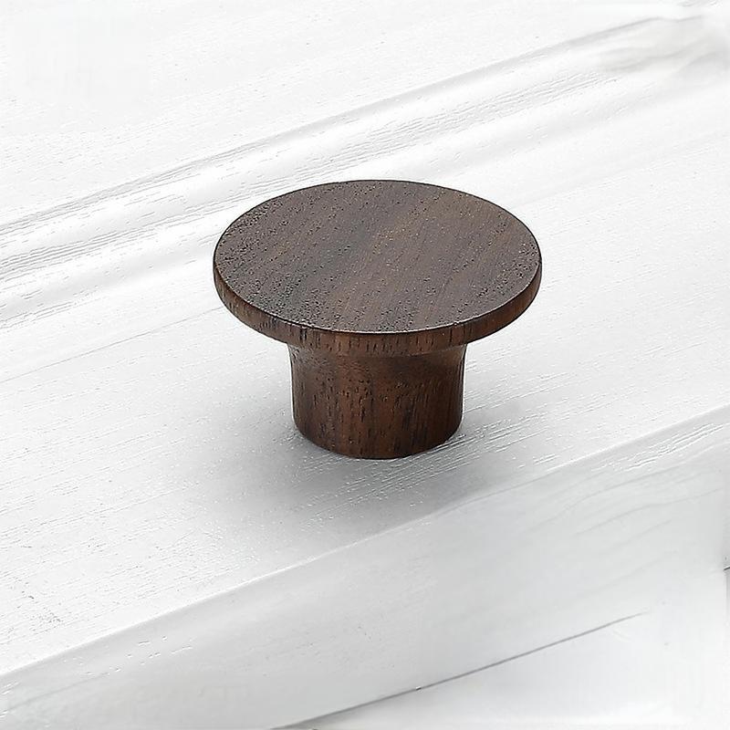 AKADA Cabinet Knob for Bedroom Kitchen Cabinet Handles Furniture Pull Handles Solid Wood Knob Nordic Style Wooden Modern 500pcs