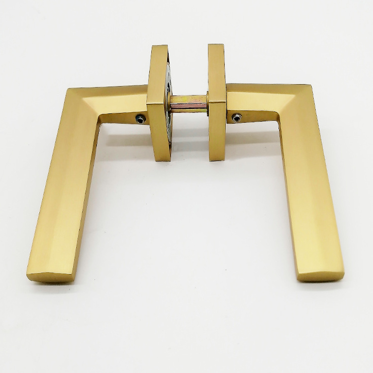 Metal lever handle interior locks golden door lever handles for bedroom door handle