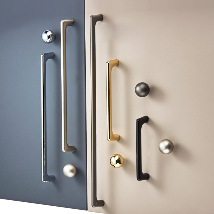 brushed brass square kitchen cabinet handles gold shiny gold simple closet handle and knob