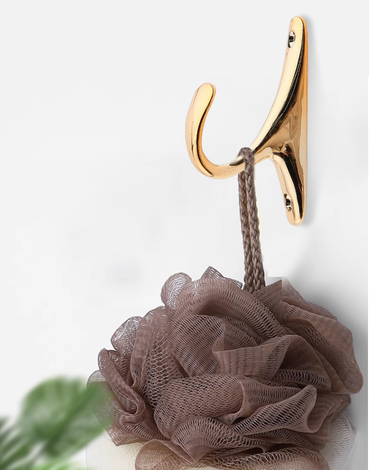 AKADA Bathroom Clothes Hanger Coat Wall Mounted Hanging Hooks Decorative  Clothing Hooks