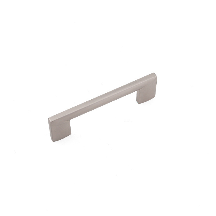 2023 AKADA Minimalist Aluminum Satin Nickel Closet Handle Cabinet Door Pull for Bedroom drawer pulls Furniture Handles & Knob