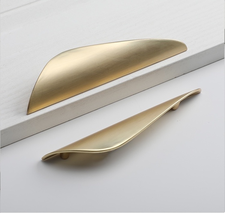 AKADA modern kitchen cabinet handles gold black drawer pull furniture closet cupboard door handles and knobs