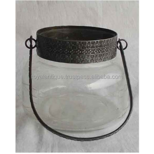 Votive Home Party Office Decoration Glass Cross Votive Candle Holders Candle Jar Whole sale Indian Supplier