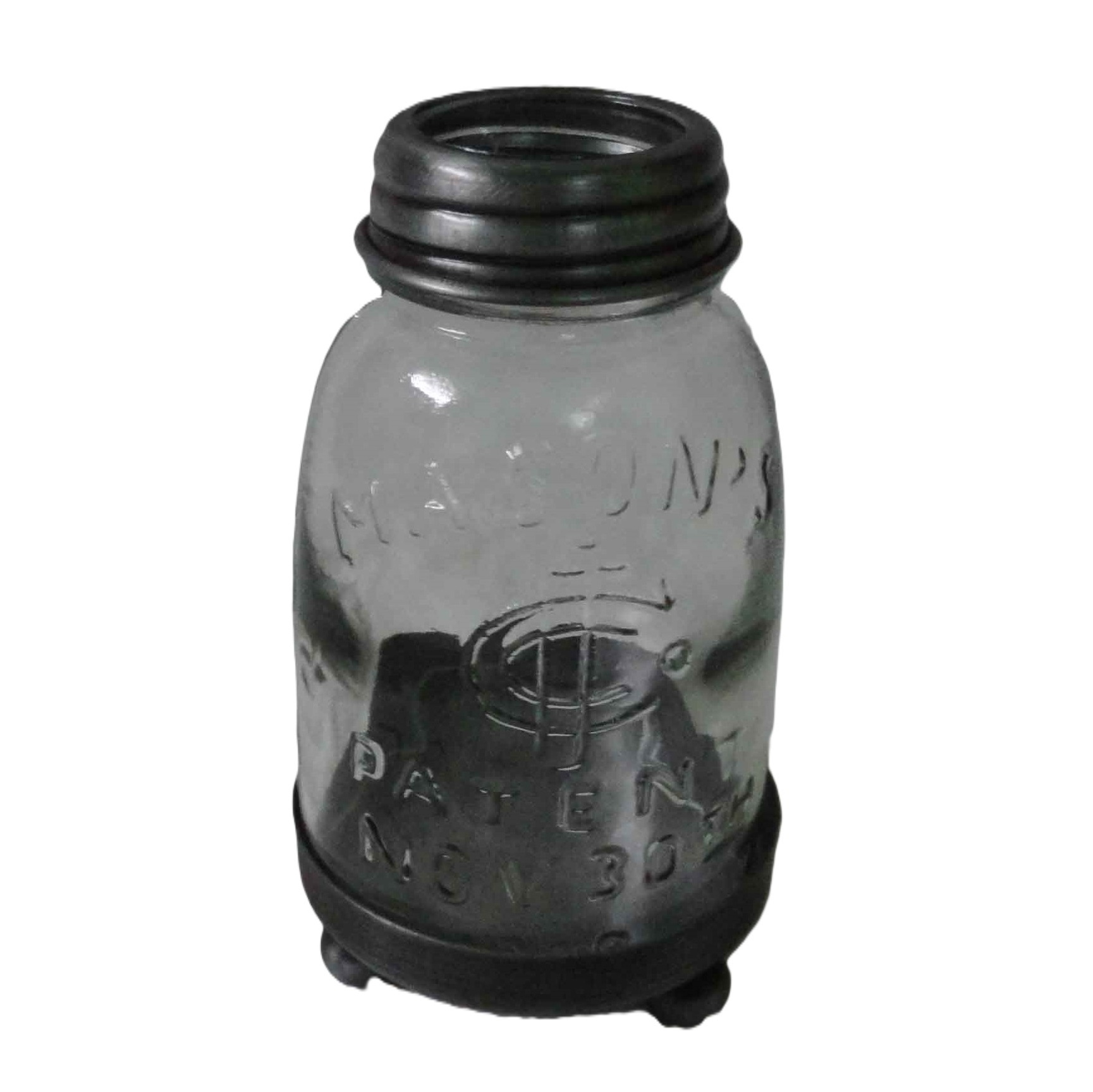 New Mason Jar  Tealight candle holder Handmade with Lid Home decoration metal candle Tea light holder Glass & Iron  combination