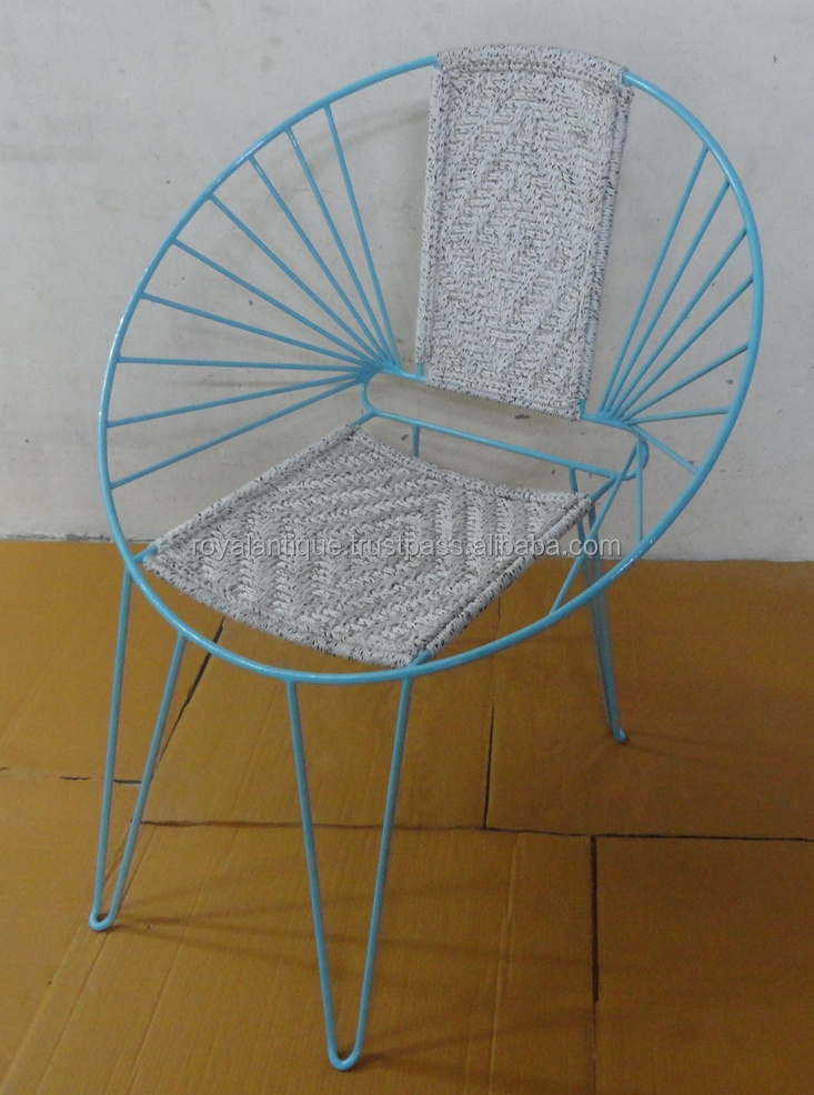 Hot Selling Metal Chair hand weaved Premium design chair antique Design made attractive chair