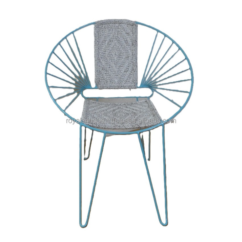 Hot Selling Metal Chair hand weaved Premium design chair antique Design made attractive chair