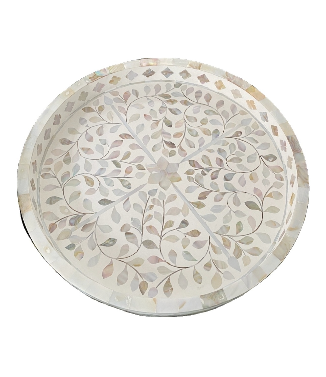 Mother of Pearl Serving Tray Handmade serving tray hot selling mother of pearl wholesale serving tray for hotel home restaurant